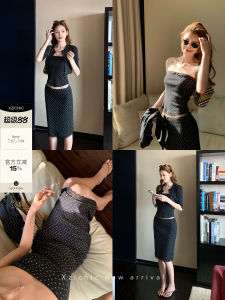 Floral Summer Leisure Set Woman Crop Top Skirt Blouse