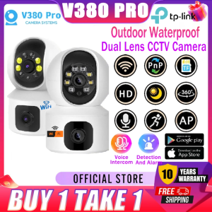 BUY 1 TAKE 1 CCTV Camera Wifi Connect Dual Lens HD Surveillance 360 Outdoor Waterproof Two-Way Audio Night Vision CCTV Security Cameras