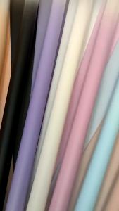 20 Lembar Flower wrapping cellophane Gradient Double Line kertas bunga buket KB6044