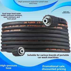 BONINGYU | High-Pressure Anti-Burst Fiber Hose Universal Dual-Large Head Car Wash Hose Connector