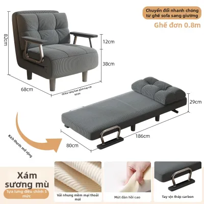 Giường Sofa Gấp Đôi Dùng Cho Nhà và Căn Hộ Nhỏ
