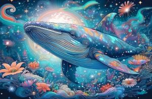 KAYOU | Oil Painting By Numbers Dream Whale DIY Number Drawing Canvas Pictures By Numbers Home Decor Large Size Gift Frameless