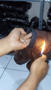 Sepatu Safety Pria Boots Kulit Kickers Comando Ujung Besi Sepatu Bikers / Touring / Tracking / Hiking Kerja Proyek Gunnung kerja proyek sepatu murah