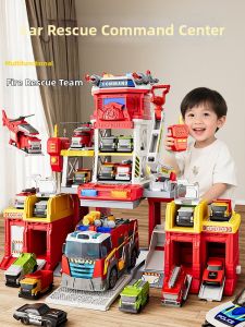 JIHU | Xe Đồ Chơi Trung Tâm Điều Khiển Cứu Hộ Đa Năng