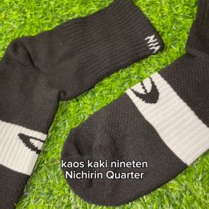Kaos Kaki 910 Nineten Nichirin Quarter Kaoskaki Olahraga Lari Running Sebetis Mata Kaki Warna Hitam