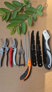 (FREESHIP) - Combo 8 Món Kéo Cắt Cưa Cầm Tay SK5 ( 2 Kéo Cắt 1 Tỉa Thép Trắng 1 Cưa Lách Kèm Lưỡi & 1 Cưa Gấp Kèm 2 Lưỡi) - Dụng Cụ Nông Nghiệp GS Smart