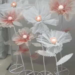 Giant Flowers For Decorations With Stand Wedding Birthday Easter Party Home Decor Shop Window Display Photography Props
