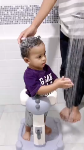 Aibaby ที่ยืนอาบน้ำเด็ก เก้าอี้อาบน้ําเด็ก อุปกรณ์ช่วยยืนอาบน้ำเด็ก Hug bath tower อาบน้ำง่าย&ปลอดภัย