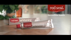 red seal "New" Whitening Toothpaste SLS Free 3 Shades Whiter Teeth in 7 Days (100g / 100g x2)