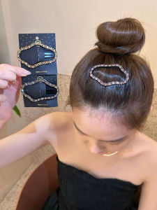 New Arrival Cloud Rhinestone Cut Out BB Clip Forehead Bangs Broken Hair Word Side Clip Break Barrettes Headdress Hairpin Female