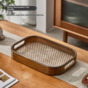 YAGANG | Chinese Style Tea Tray Rectangular Teacup Holder