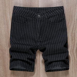 2024 New Arrival High-End Embroidery Denim Shorts Mens Summer Thin Fashion Trendy Middle Pants Shorts Cropped Denim