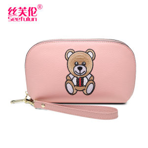 SIFULUN | Korean Style Genuine Leather Large Capacity Wallet