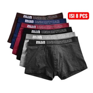 PAKET ISI 8PCS CELANA DALAM BOXER PRIA DEWASA BAHAN KATUN SPANDEK  MOTIF KARET RANDOM  Cowok KOLOR PRIA  COLOR PRIA CELANA DALAM PRIA MURAH CD COWOK CD PRIA  BOKSER