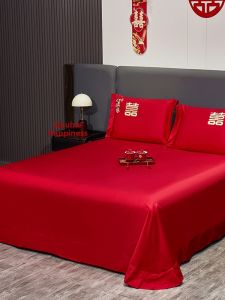 ZHIDING | Wedding Bedding Set 100% Pure Cotton Red