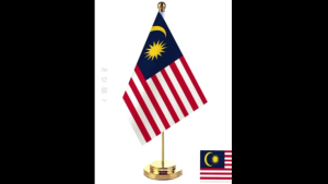 Malaysia Table Flag Desk Flag Car Ornament With Metal Flag Stands Office Meeting Rooms Table Flag