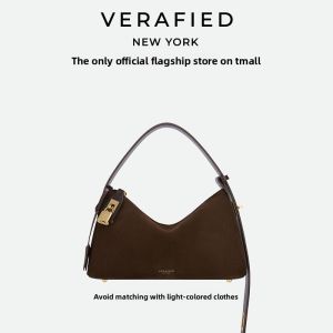 VERAFIED | Elegant Old Money Style Suede Hobo Bag