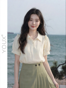 YOUXIANG | Áo Sơ Mi Cổ Polo Chất Lượng Cao Tay Ngắn