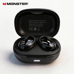 Monster | Monster Airstar A05 Sleep Earphones Passive Noise Reduction Sleep Earbuds for Side Sleepers Bluetooth 6.0 TWS Wireless Headphone