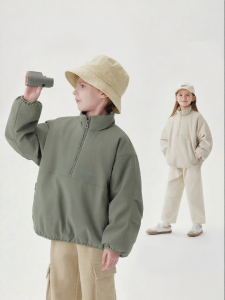 Marc&Janie | Half Zipper Soft Shell Jacket For Kids