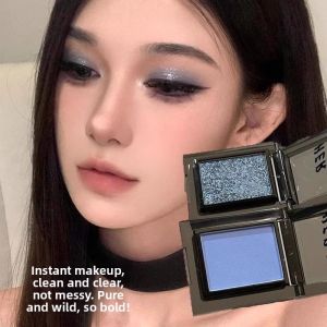 APFG | Shiny Blue Glitter Eyeshadow Palette Smoky Makeup