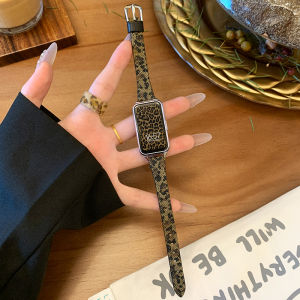 Uhada | Leopard Print High-end Leather Watch Strap