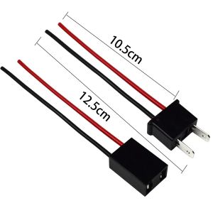 2Pcs H7 H4 9005 Socket Car Light Lines Adapter Wiring Car Headlight Bulbs Harness Male Female Plug Connector Extension Cable