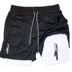 2026 new casual breathable anime performance shorts mens gym leisure summer compression stylish training fashion shorts
