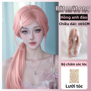 Tóc Giả Phong Cách Lolita Tự Nhiên Đầy Đầu Mái Thẳng Nhiều Lớp