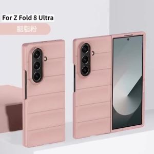 szhaiyu | Luxury Wave Pattern Candy Color Armor Case for Samsung Galaxy Z Fold 8 Ultra 7 6 5 4 Skin Feel TPU+PC Shockproof Protector Cover