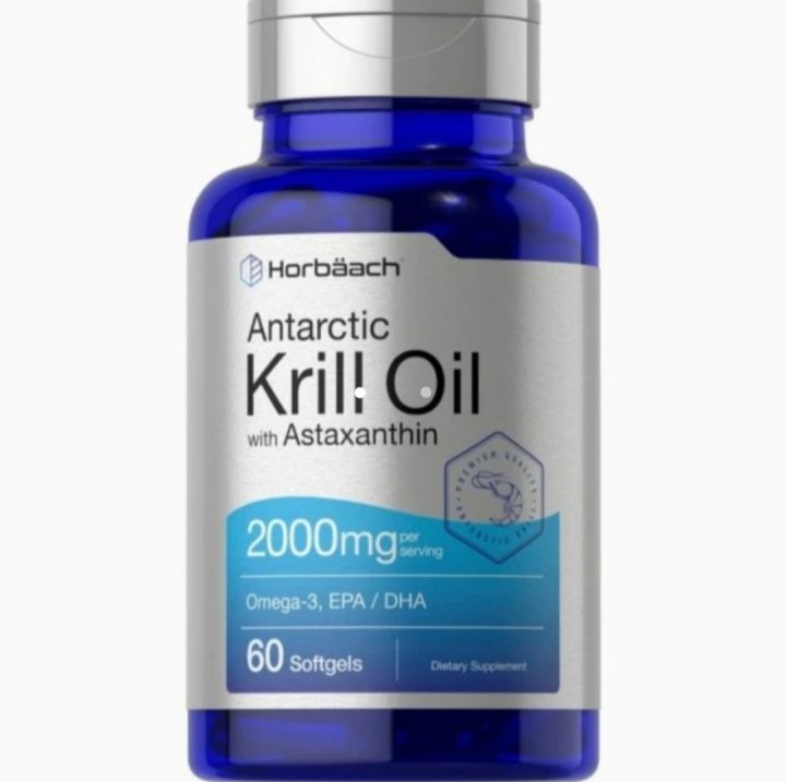 horbaach antarctic krill oil astaxanthin 2000mg 2000 mg 60