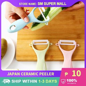 【Anti-slip Ceramic】Japan Y Peeler with Hanging Hole Quickly Peels Vegetables Fruit Potatoes Apple Pears Novelty Kitchen Supplies Tool