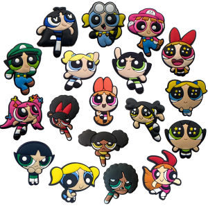 Hot Toys | 9-100pcs Cartoon Anime Beautiful Brave Girl Shoe Charms Shoe Accessories Decorations Clog Sandal Shoe Ornament Kids Gifts