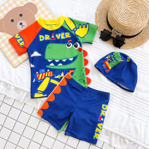 CHUXIU | Cartoon Dinosaur Quick Dry Childrens Swimwear