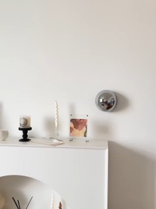 Nordic Round  Wall Light Creative Living Room Backg Wall Lights Modern Minimalist Bedroom Bedside Wall Lamp