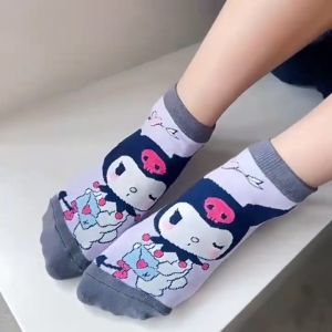 Tất vớ Kuromi trẻ em cho bé gái cute dễ thương hoạt hình Sanrio ngộ nghĩnh đáng yêu