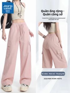 Jeanswest | Quần Cargo Nữ Màu Hồng Nhẹ Mùa Hè Đi Bộ Ngoài Trời