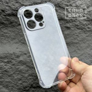 Thickened Transparent Protective Phone Case for Apple XR iPhone 16 13 pro 15 pro Max 12 Mini 14 pro Max Four Corner Airbag XS Max 14 plus High Transparent Shell