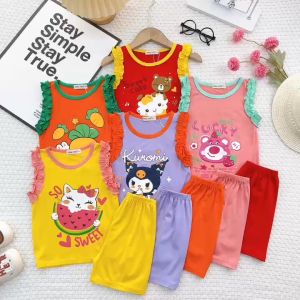 Bộ Quần Áo Trẻ Em Ba Lỗ MINKY MOM Vải Thun Lạnh Cho Bé 0-8 Tuổi Mặc Hè Mặc Ở Nhà BL-IN75