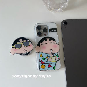 เคสโทรศัพท์อะคริลิก MOJITO ปกป้องเต็มจอพร้อมกรอบแว่นกันกระแทกสำหรับ Apple 15 pro Max 14 pro 13 12 ดีไซน์การ์ตูนน่ารัก