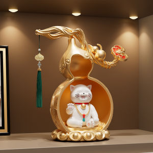 Kisstyle | Wealthy Cat Statue Decor Office Gift