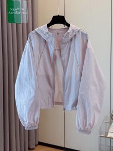 Candy Color Lightweight Summer Sun Protection Jacket Hooded