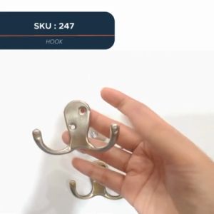 Tajima Coat Hat Bag Clothes Robe Hook Wall Mounted for Bathroom Kitchen Living Room Door (2 pieces)