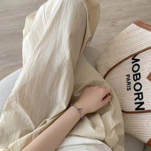 Quần Ống Rộng Bobo Li Mỏng Xếp Ly Thường Ngày Cho Nữ Mùa Hè 2023 Quần Dài Đến Sàn Cạp Cao Có Túi