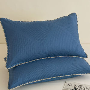 Pure Cotton Pillowcases Washed Cotton Pillow Inserts 48x74 Single Person Dormitory Student Inner Case 2 Pieces Set