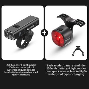 West Biking | Smart Night Riding Light Set for Mountain and Road Bikes