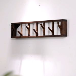 ที่แขวนเสื้อติดประตู ตะขอไม้แข็งวินเทจ ที่แขวนหมวก ที่แขวนกระเป๋า ที่แขวนผนังประตู แขวนผนังติดประตูโรงแรม ที่แขวนติดประตูโฮมสเตย์ ของตกแต่งผนัง ที่แขวนผ้าพันคอ