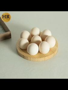Bamboo Style Egg Sushi Storage Tray Holder Display for Deviled Egg Kitchen Use