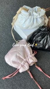 GEORGINA - Tas Selempang Serut Wanita Terbaru | Tas Selempang Puffy | Tas Sling Bag Wanita Kekinian