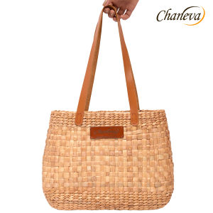 Túi Xách Lục Bình Quay Da Thật Túi Công Sở Túi Xách Cao Cấp Handmade Chaneva  Túi Xách Đi Làm Cho Nữ